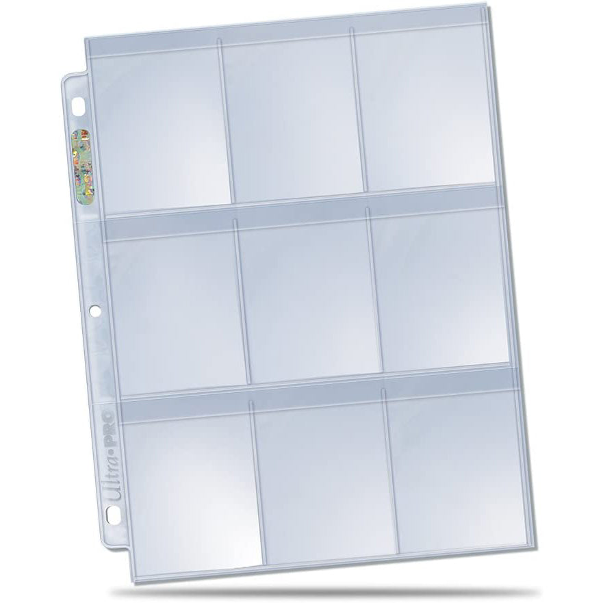 Ultra PRO Platinum Clear 9-pocket Binder Sleeves - 100 stk