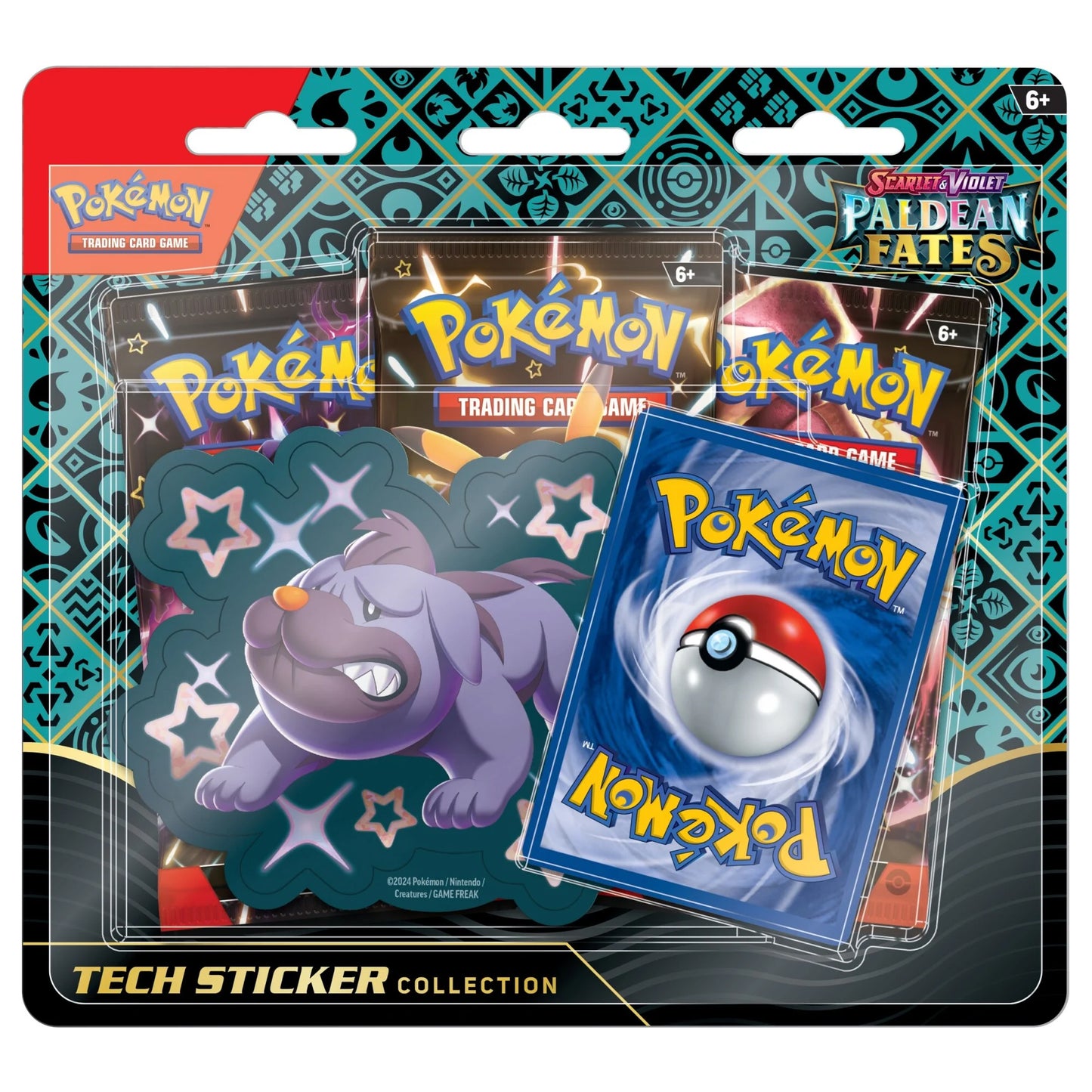 Scarlet & Violet: Paldean Fates Tech Sticker Collection - Shiny Maschiff