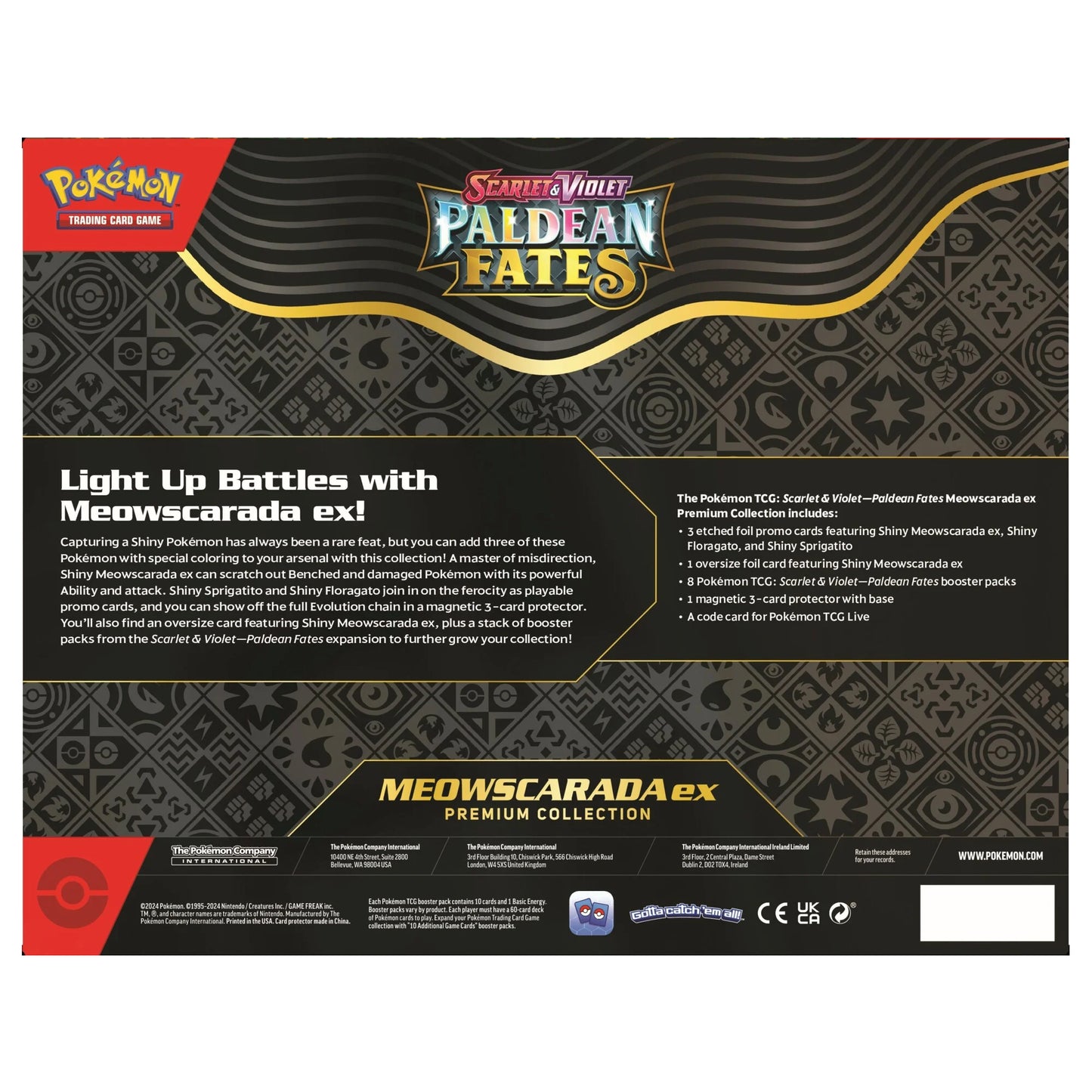 Scarlet & Violet: Paldean Fates Premium Collection - Shiny Meowscarada ex
