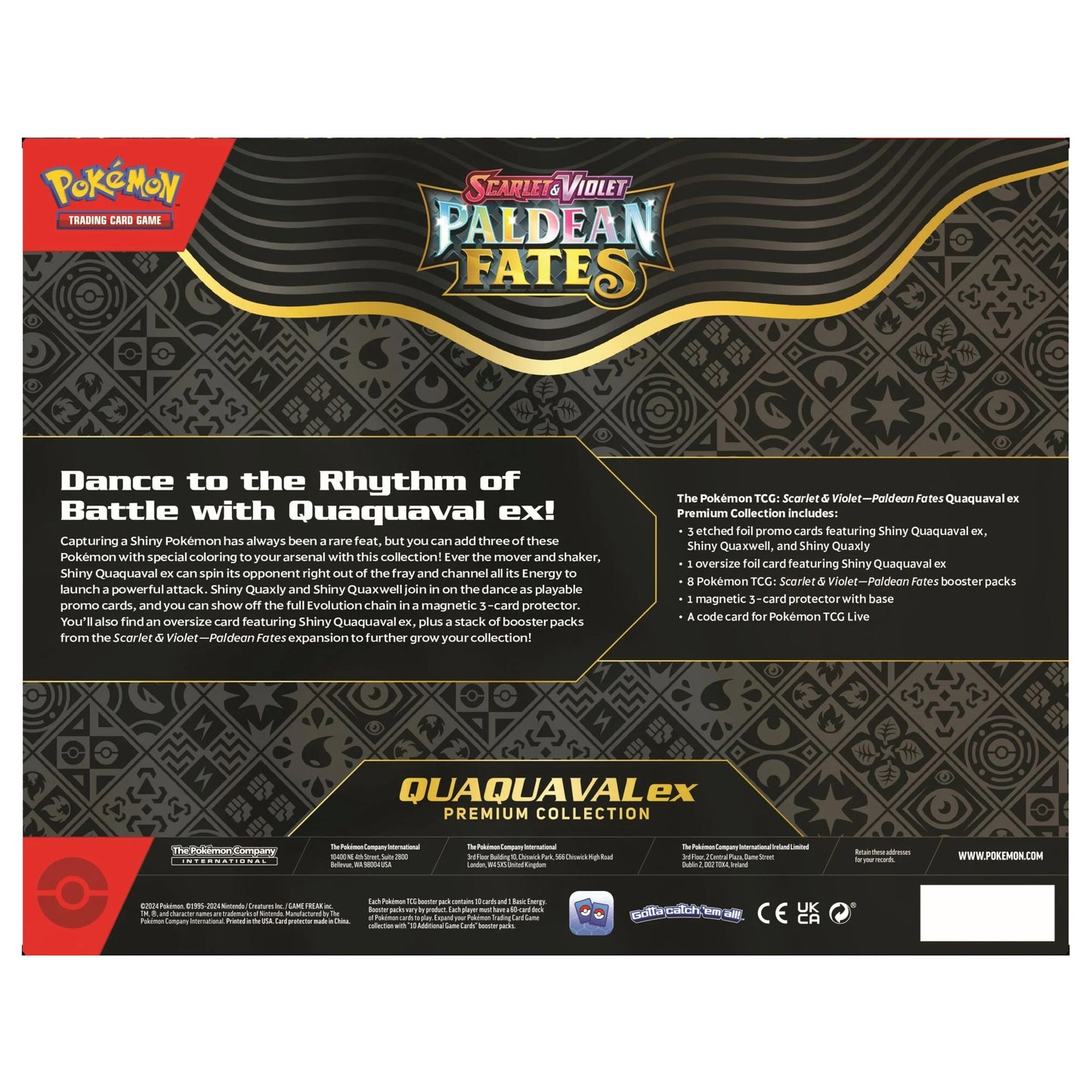 Scarlet & Violet: Paldean Fates Premium Collection - Shiny Quaquaval ex