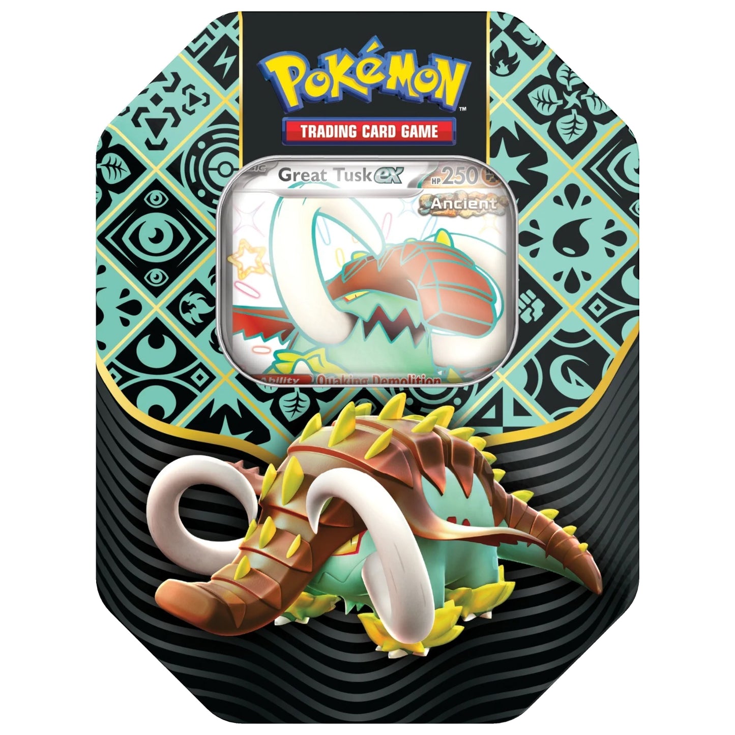 Scarlet & Violet: Paldean Fates Tin - Shiny Great Tusk ex