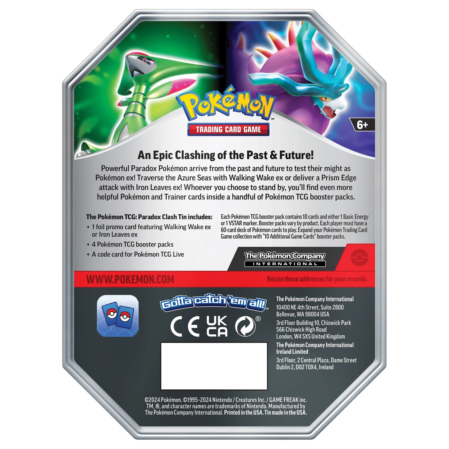 Pokémon TCG: Paradox Clash Tin - Iron Leaves