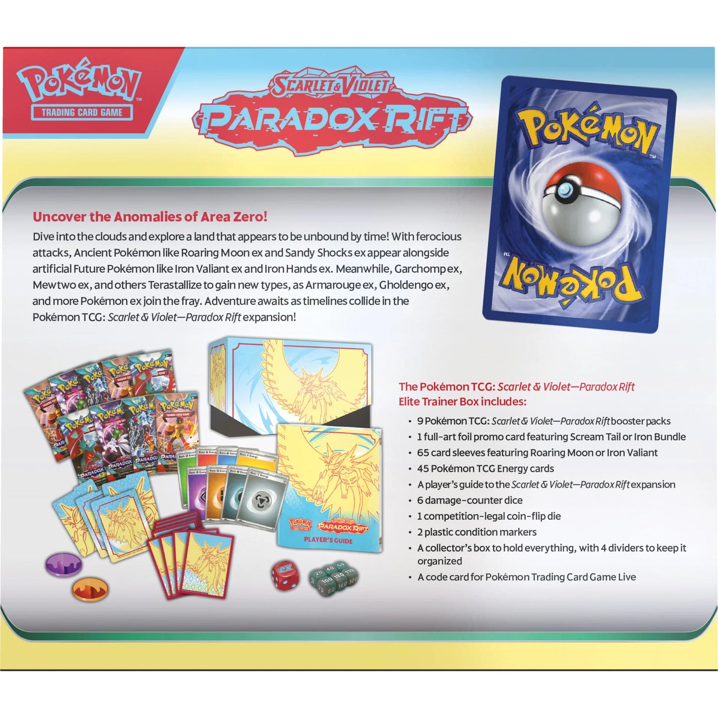 Scarlet & Violet: Paradox Rift Elite Trainer Box - Roaring Moon