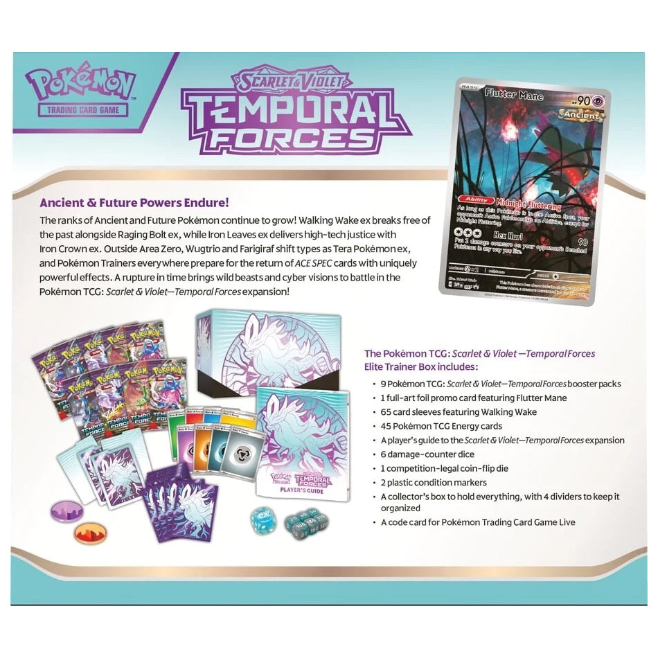 Scarlet & Violet: Temporal Forces Elite Trainer Box - Walking Wake