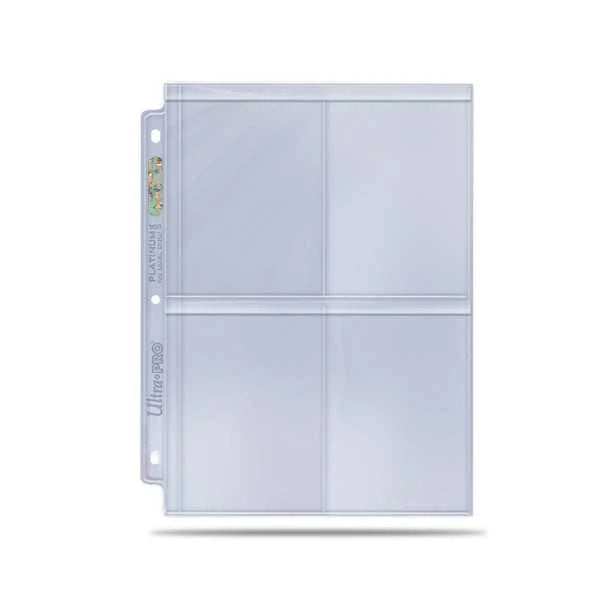 Ultra PRO Platinum 4-pocket Binder Toploaders - 100 stk