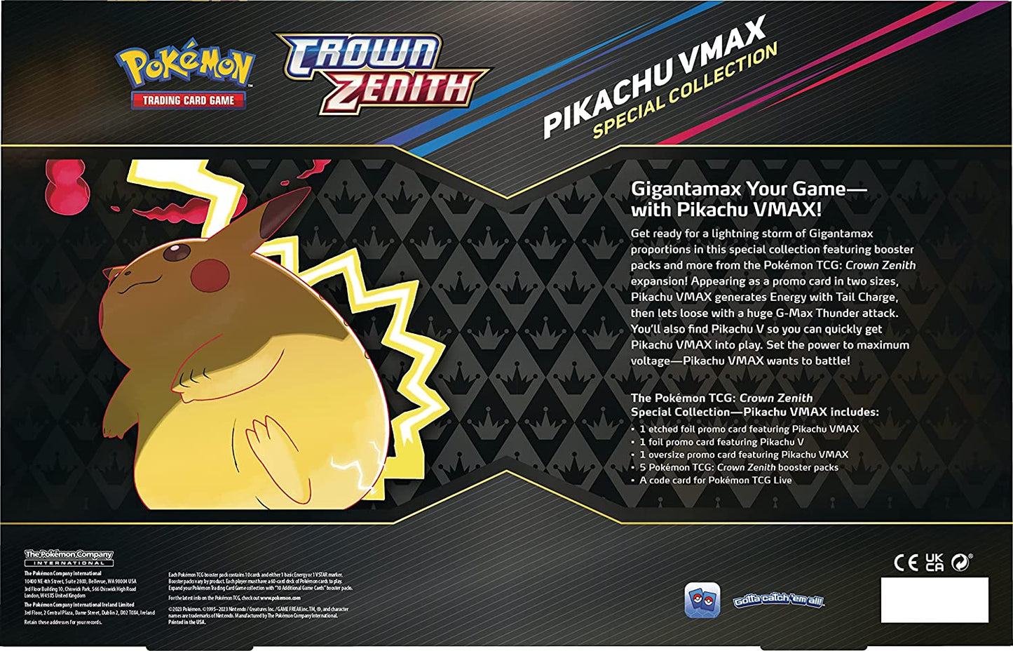 Sword & Shield: Crown Zenith Collection Pack - Pikachu VMAX