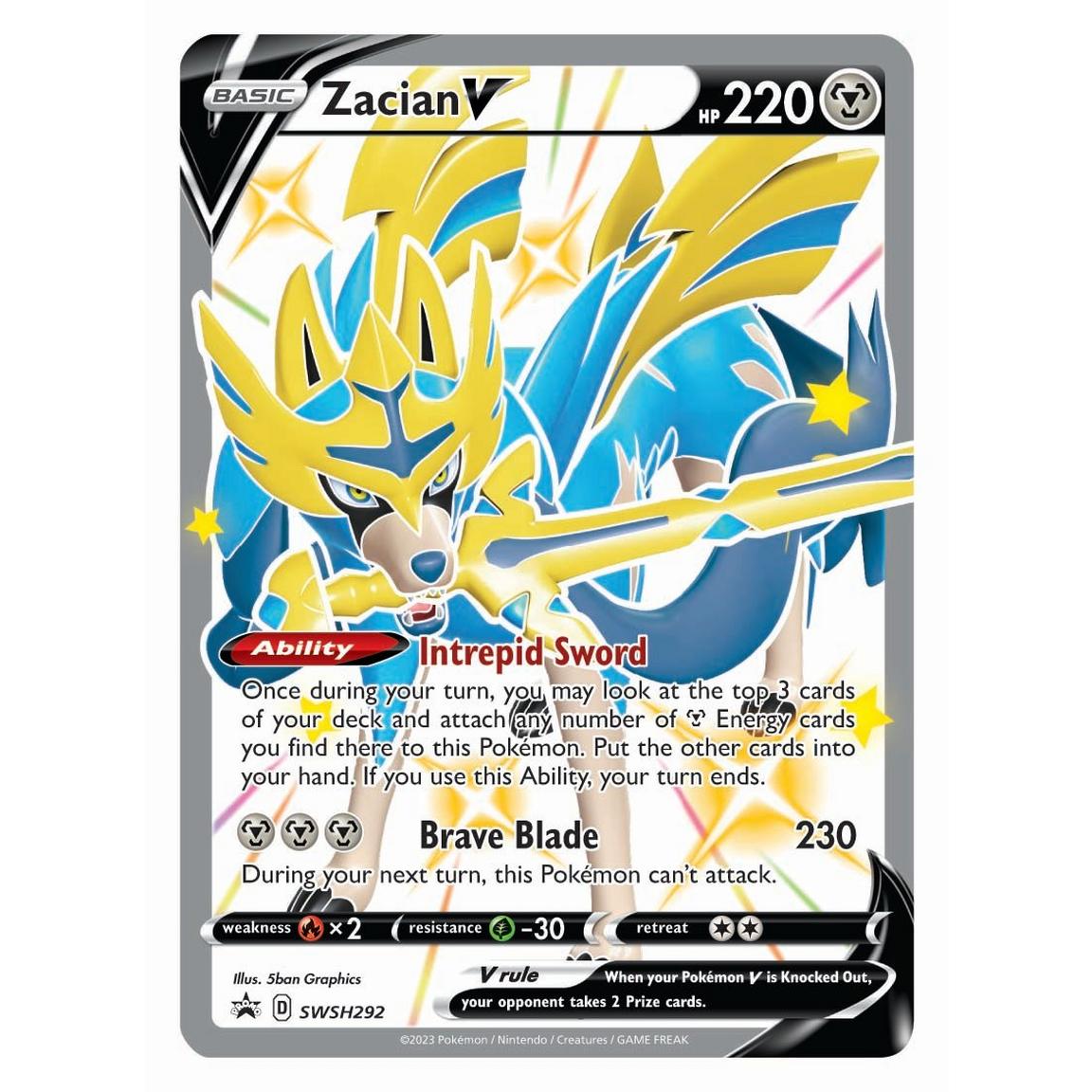 Sword & Shield: Crown Zenith Collection Pack - Shiny Zacian CONTENT