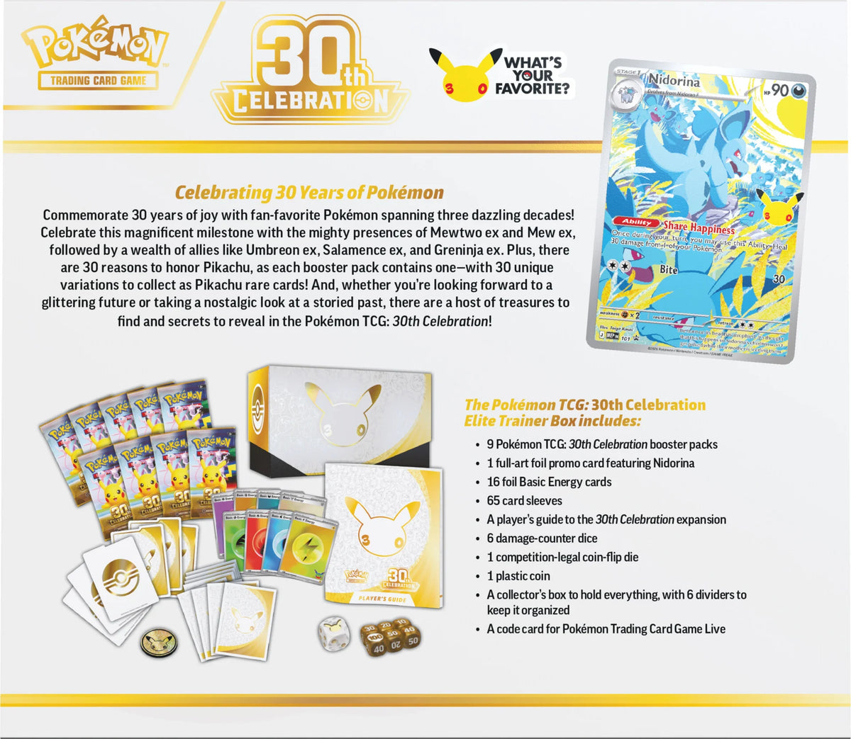 Mega Evolution: 30th Celebrations Elite Trainer Box