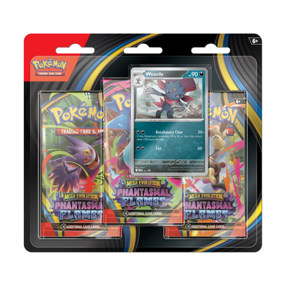 Mega Evolution: Phantasmal Flames 3 Pack Blister