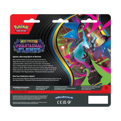 Mega Evolution: Phantasmal Flames 3 Pack Blister