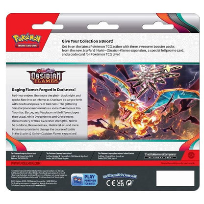 Scarlet & Violet: Obsidian Flames 3-Pack Blister - Houndstone