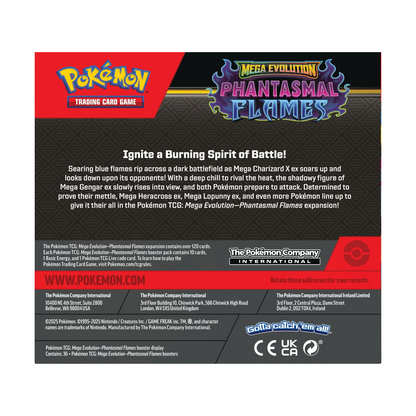 Mega Evolution: Phantasmal Flames Booster Box