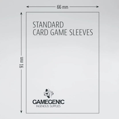 Gamegenic Clear Standard Card Sleeves - 200 stk