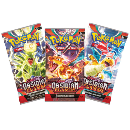 Scarlet & Violet: Obsidian Flames 3-Pack Blister - Houndstone