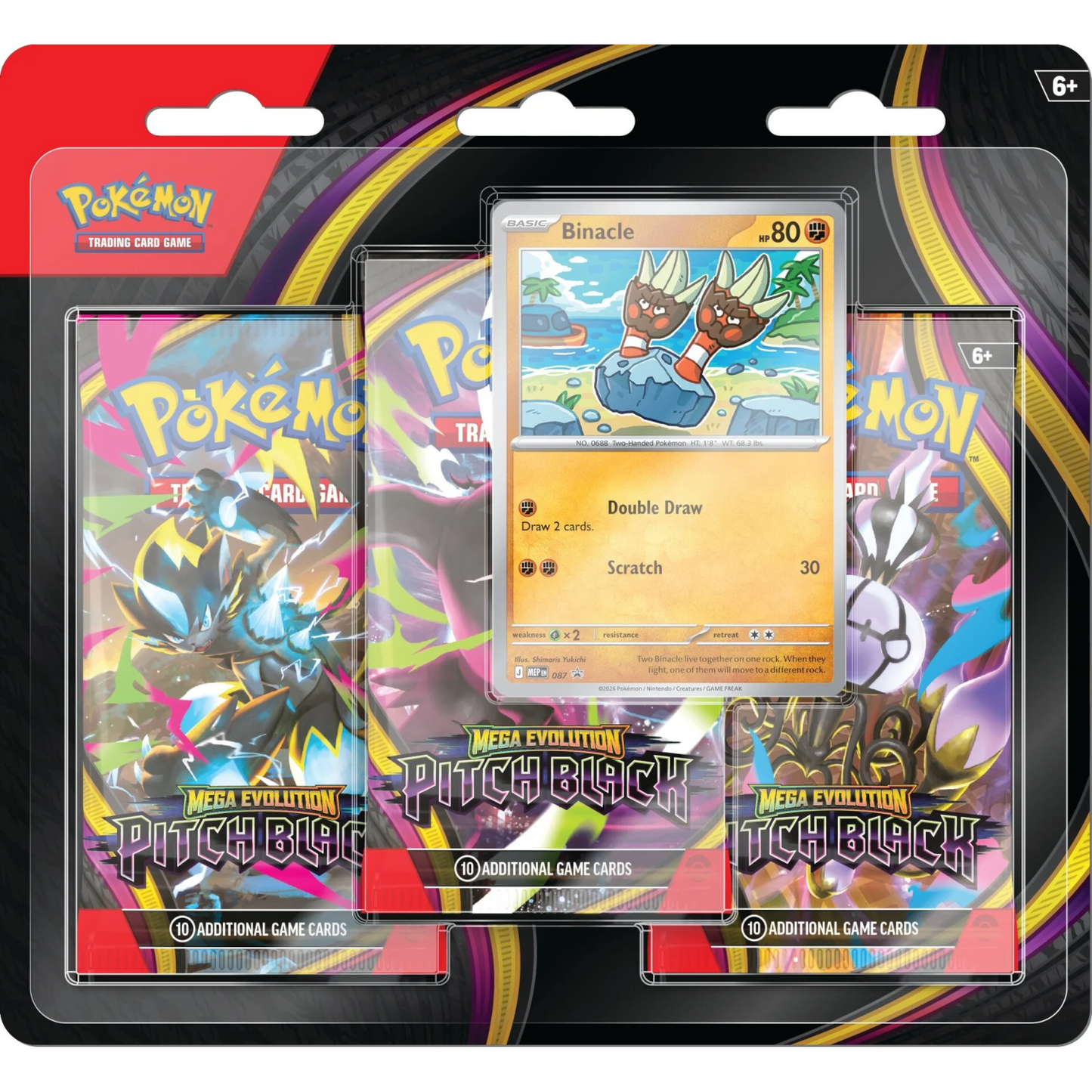 Mega Evolution: Pitch Black 3 Pack Blister