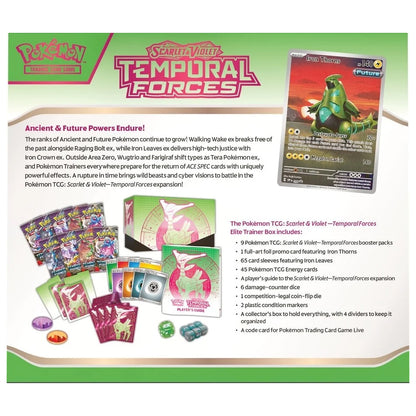 Scarlet & Violet: Temporal Forces Elite Trainer Box - Iron Leaves